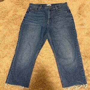 LOFT high waist boyfriend jeans